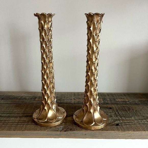 Solid Brass candlesticks set of 2